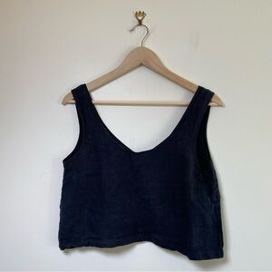 Marty Jean Linen Crop Top